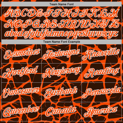 Custom Stitched Brown Orange-White Abstract Network Pattern Sports Pullover Sweatshirt Hoodie
