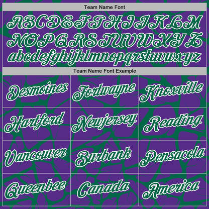 Custom Stitched Purple Kelly Green-White Abstract Network Pattern Sports Pullover Sweatshirt Hoodie