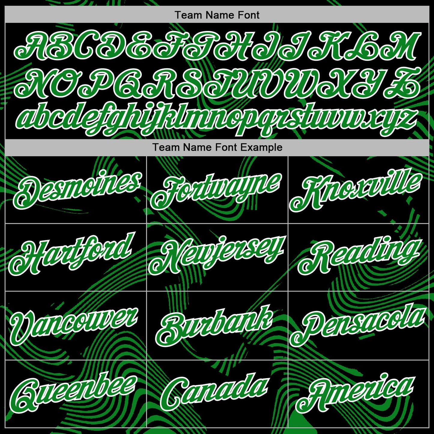 Custom Stitched Black Grass Green-White Curve Lines Sports Pullover Sweatshirt Hoodie