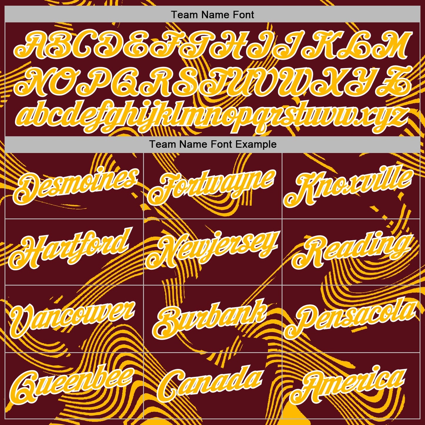 Custom Stitched Burgundy Gold-White Curve Lines Sports Pullover Sweatshirt Hoodie