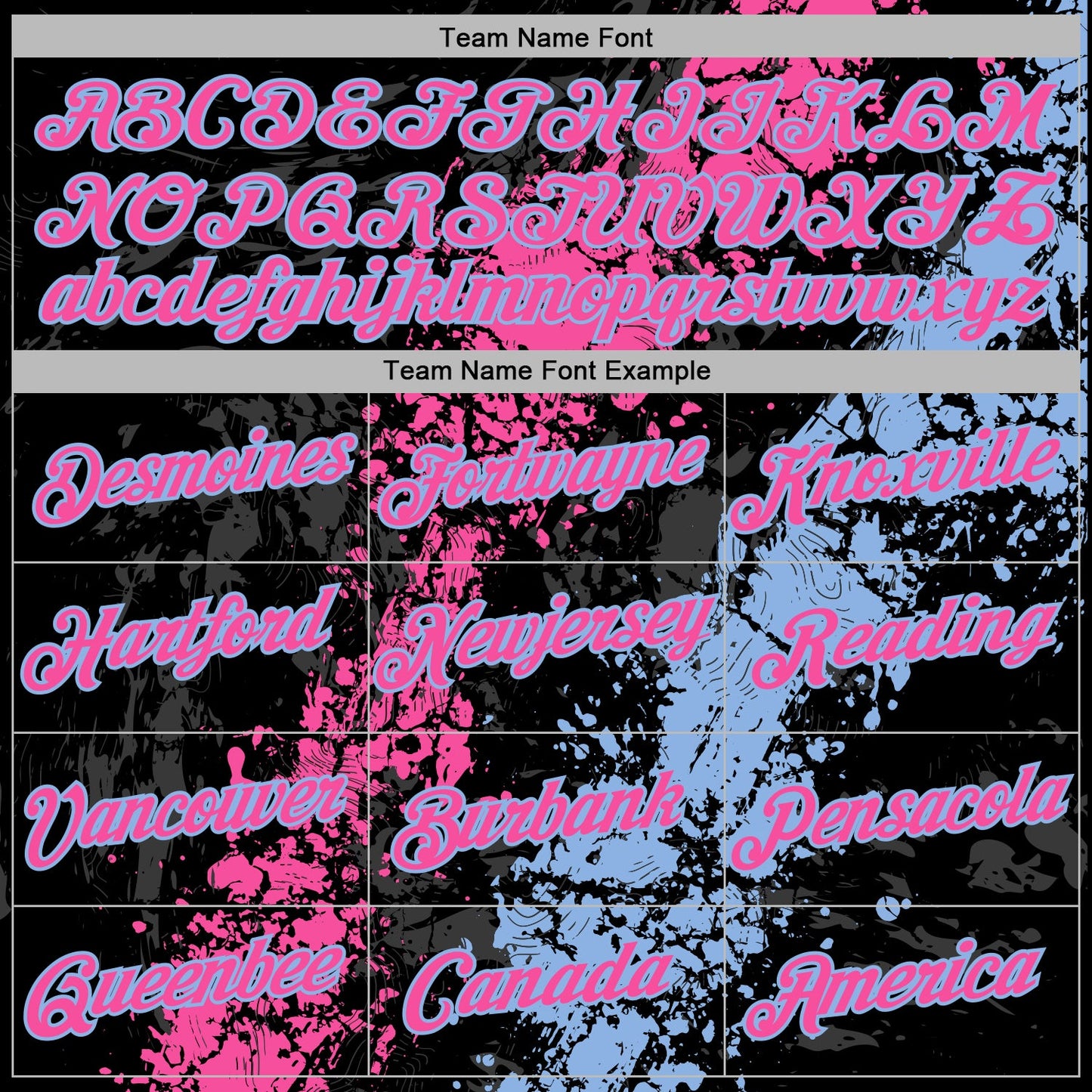 Custom Stitched Black Pink-Light Blue Splash Sports Pullover Sweatshirt Hoodie