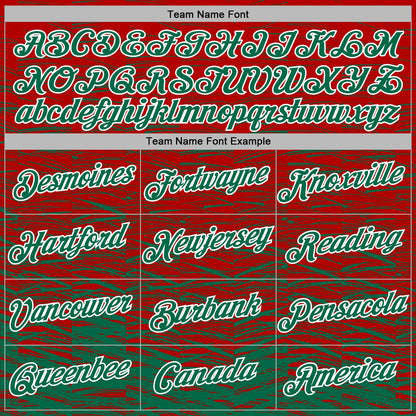 Custom Stitched Red Kelly Green-White Line Sports Pullover Sweatshirt Hoodie