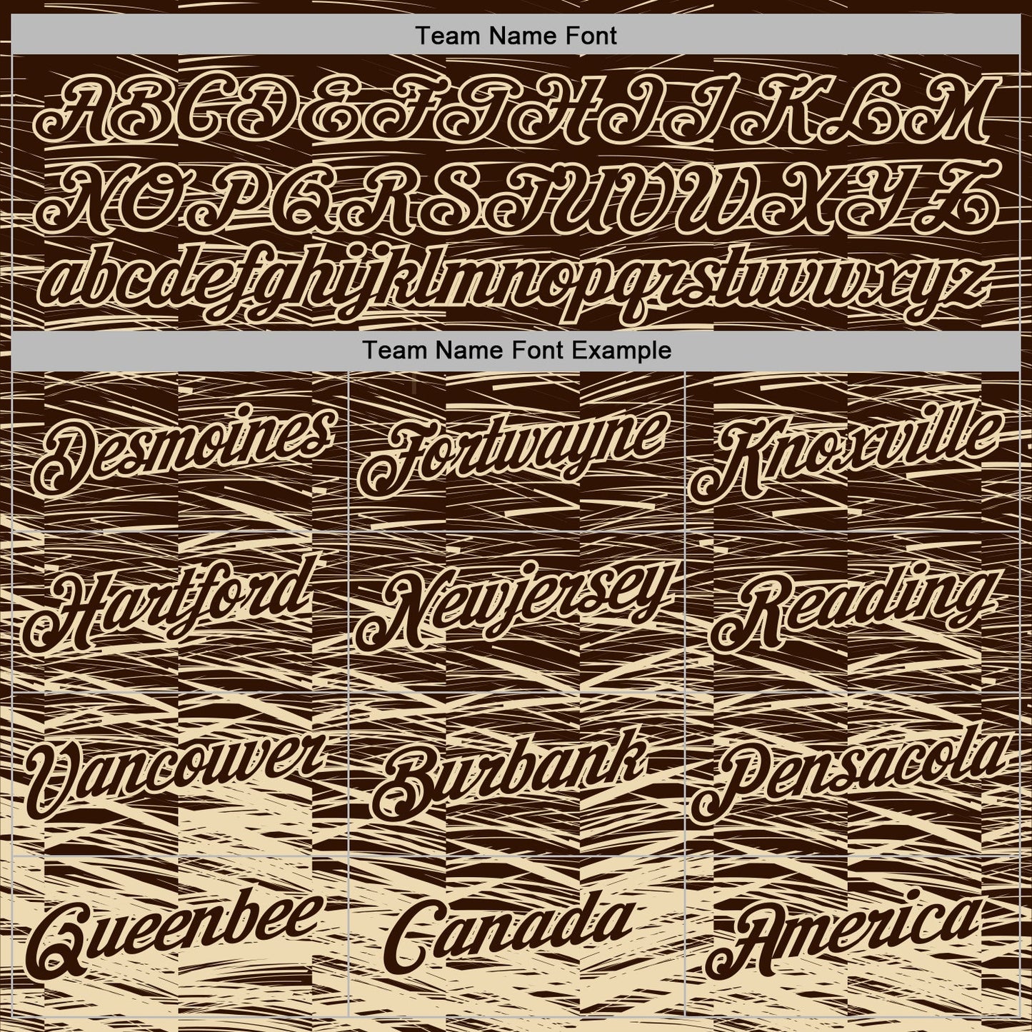 Custom Stitched Brown Cream Line Sports Pullover Sweatshirt Hoodie