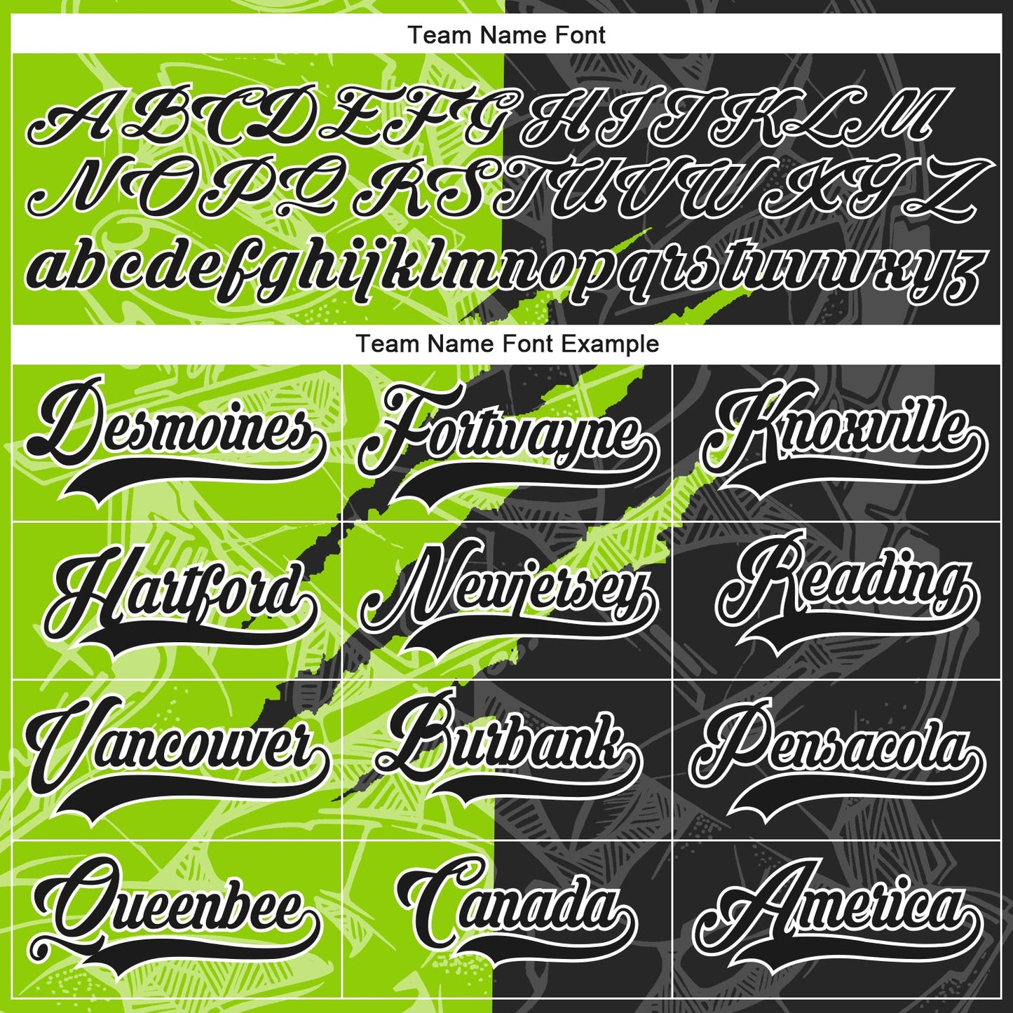 Custom Black Neon Green-White 3D Pattern Gradient Fashion Scratch Hockey Lace Neck Jersey