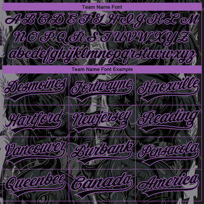 Custom Stitched Black Black-Medium Purple 3D Pattern Design Leopardo Sports Pullover Sweatshirt Hoodie