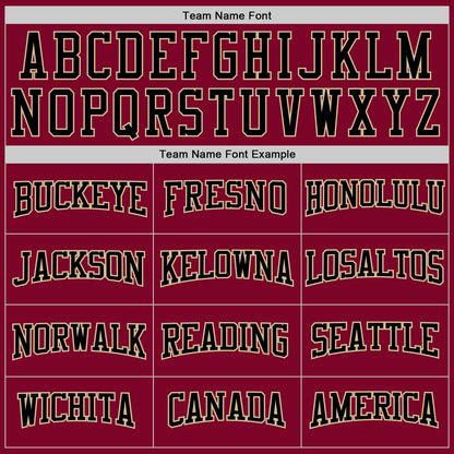 Custom Maroon Black-Vegas Gold 3D Pattern Design Game Day Arizona Inspired Sports Pullover Sweatshirt Hoodie