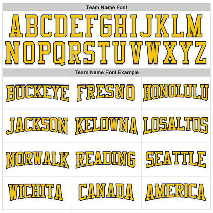 Custom White Yellow-Navy 3D Pattern Design Game Day Nashville Inspired Sports Pullover Sweatshirt Hoodie
