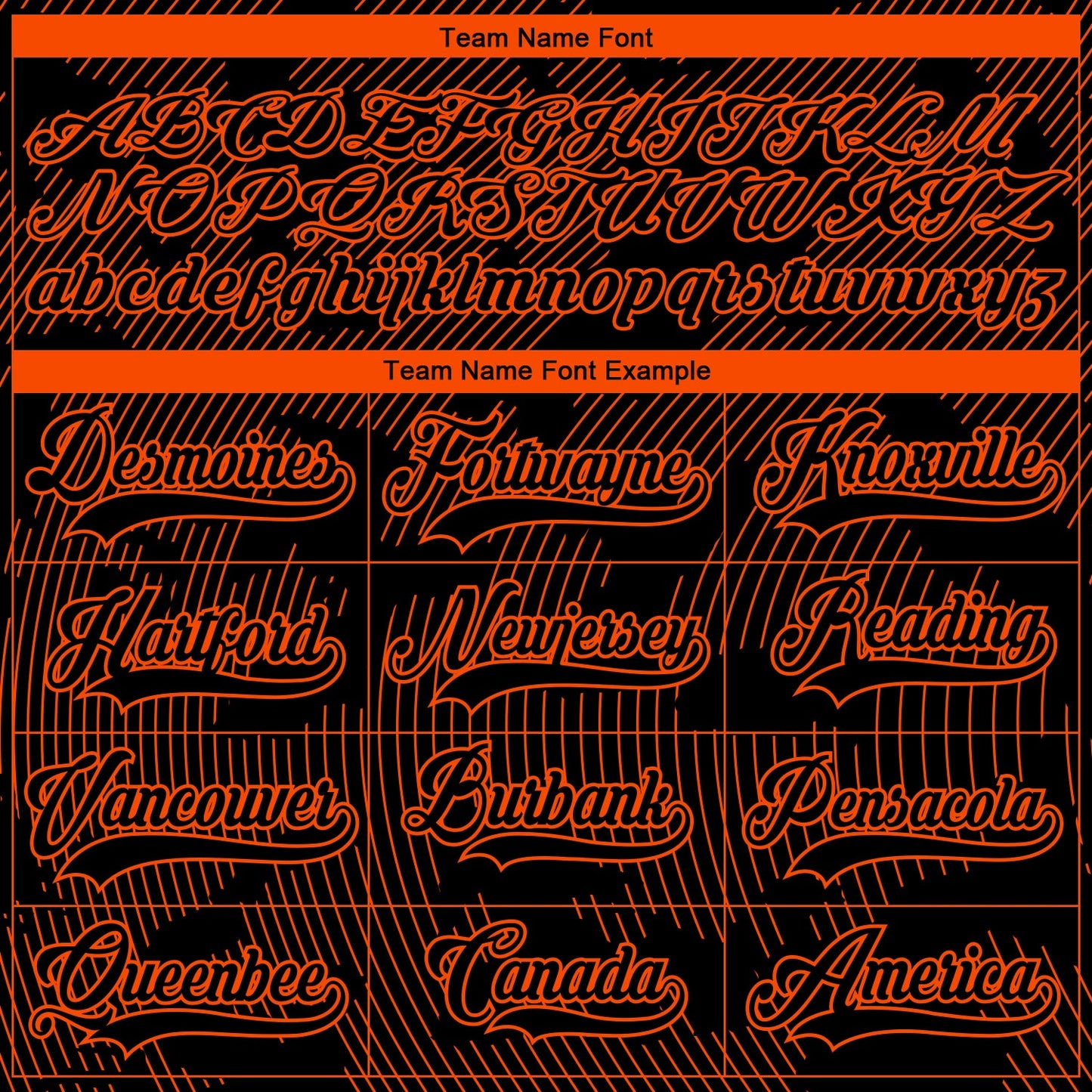 Custom Black Orange-White 3D Pattern Curve Lines Hockey Lace Neck Jersey