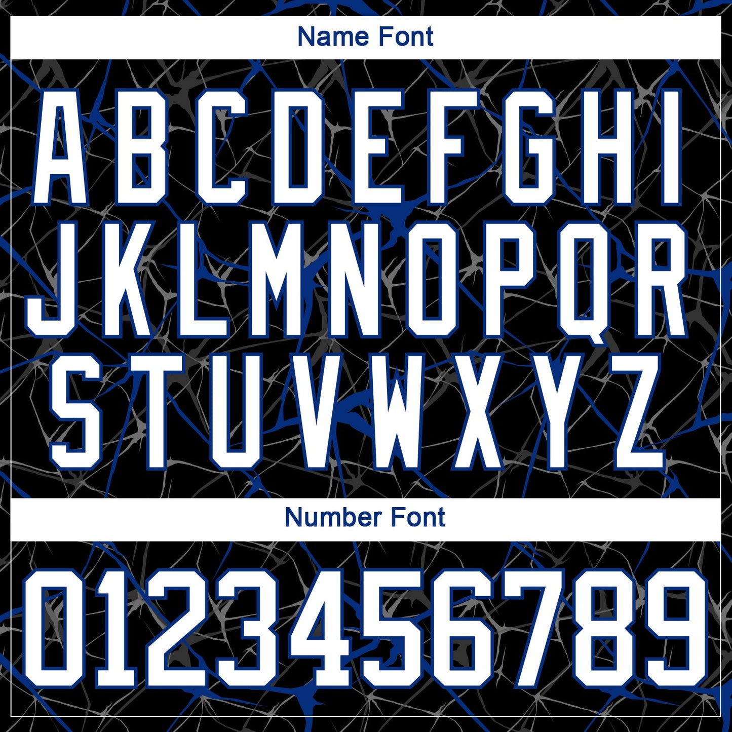 Custom Black White-Royal 3D Pattern Abstract Network Hockey Lace Neck Jersey