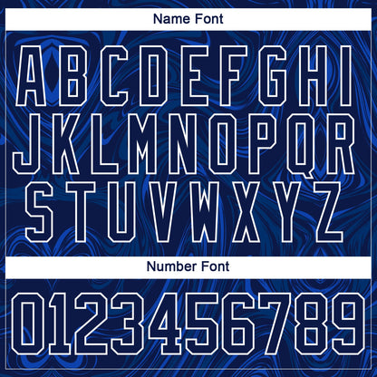 Custom Navy White 3D Splash Art Hockey Lace Neck Jersey