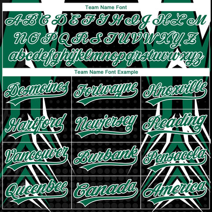 Custom Stitched Kelly Green Black-White E-sports Pattern Pullover Sweatshirt Hoodie