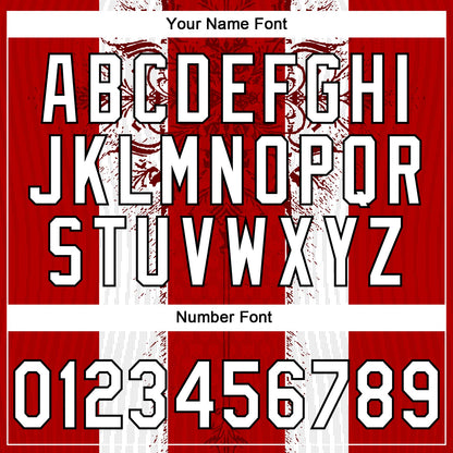 Custom Stitched Red White-Black Retro Medieval Pullover Sweatshirt Hoodie
