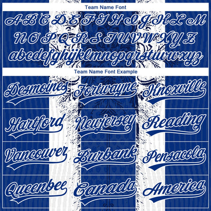 Custom Stitched Royal White Retro Medieval Pullover Sweatshirt Hoodie