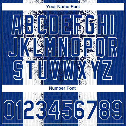 Custom Stitched Royal White Retro Medieval Pullover Sweatshirt Hoodie