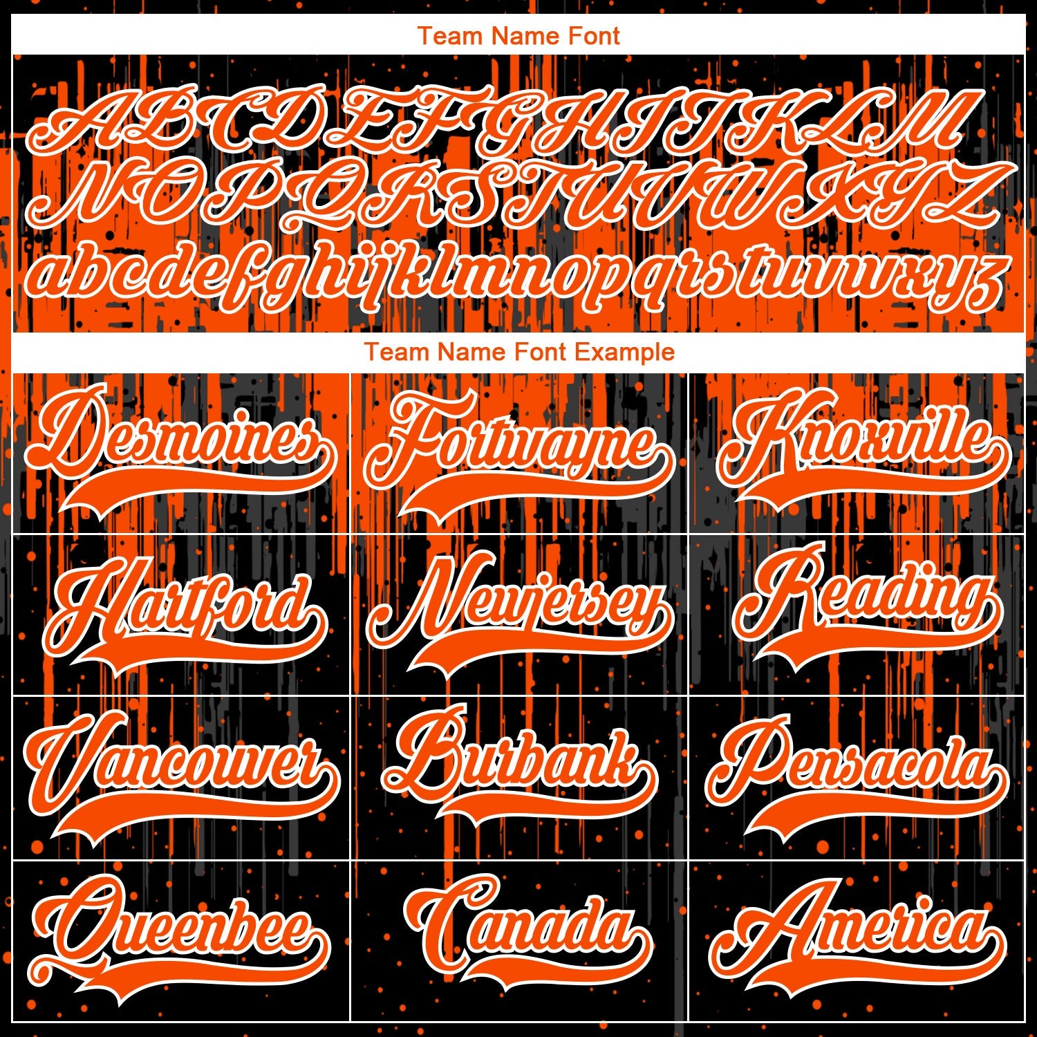Custom Black Orange Steel Gray-White Dripping Splatter Pattern Hockey Lace Neck Jersey