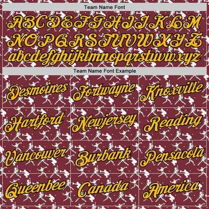 Custom Stitched Burgundy Gold Red Black-White Baseball Game Day Washington Inspired Sports Pullover Sweatshirt Hoodie