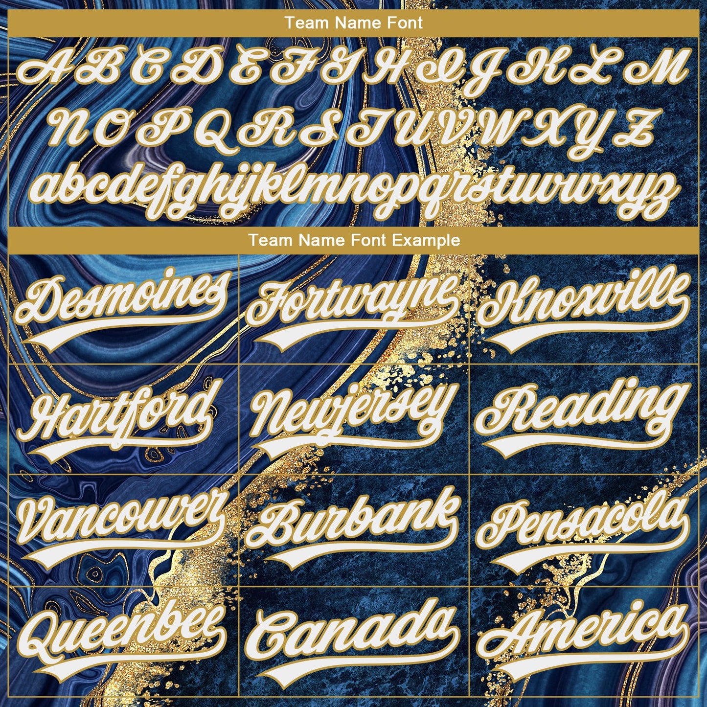 Custom Stitched Navy White-Old Gold Abstract Marble Sports Pullover Sweatshirt Hoodie