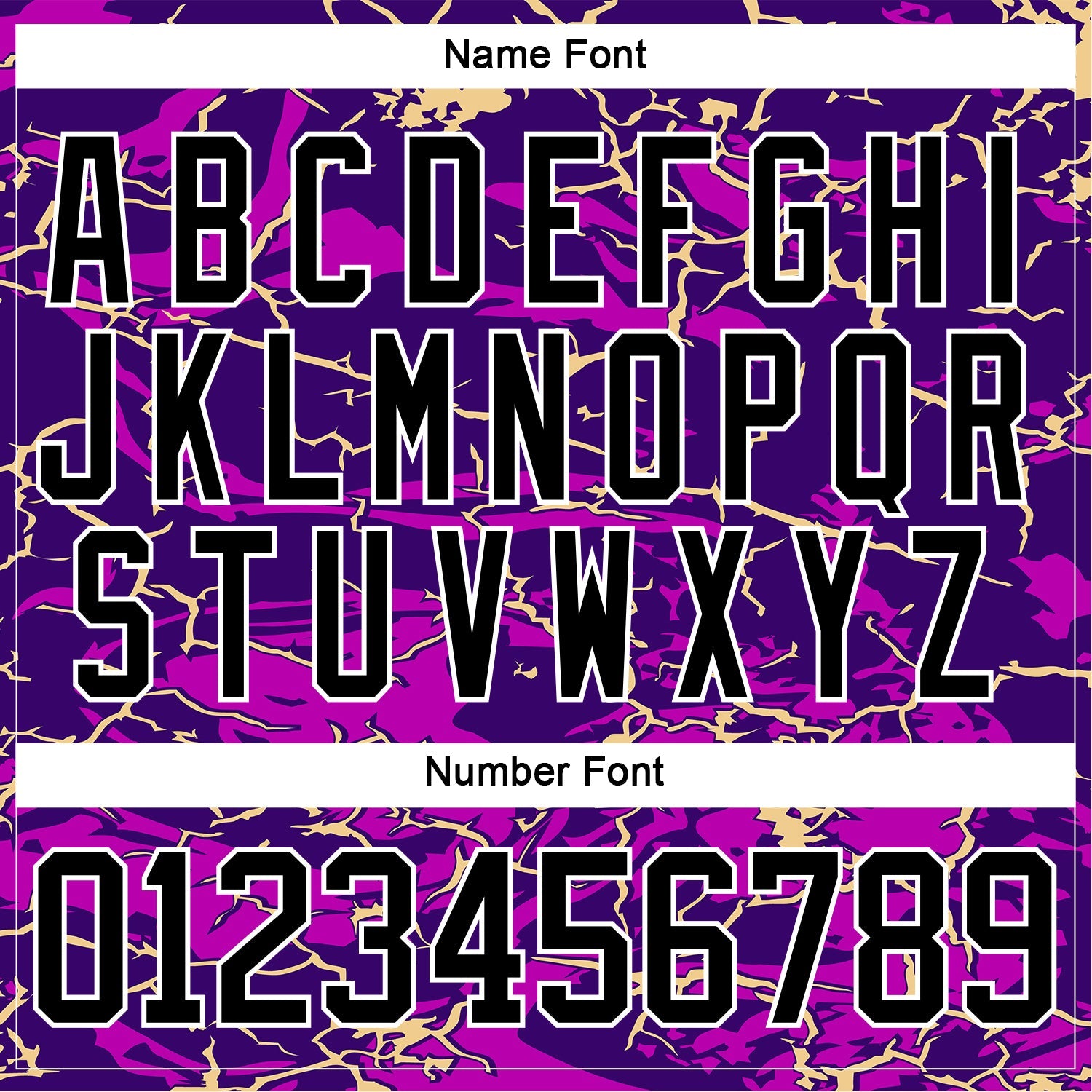Custom Purple Black Cream-White Lightning Hockey Lace Neck Jersey