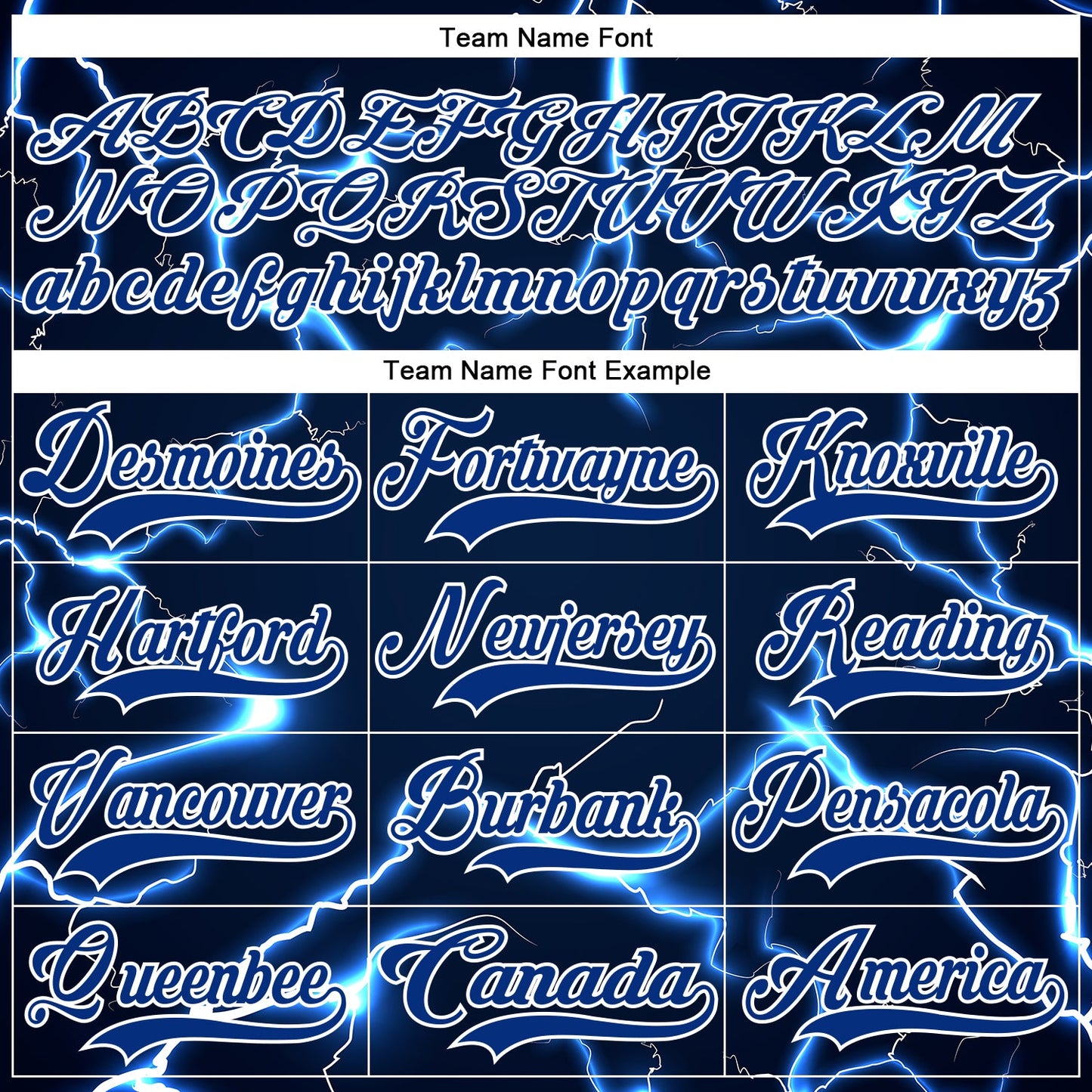 Custom Navy Royal-White Lightning Hockey Lace Neck Jersey