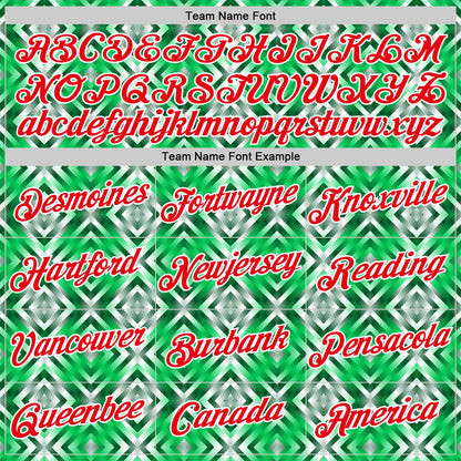 Custom Green Fire Red-White Portugal Geometric Performance T-Shirt