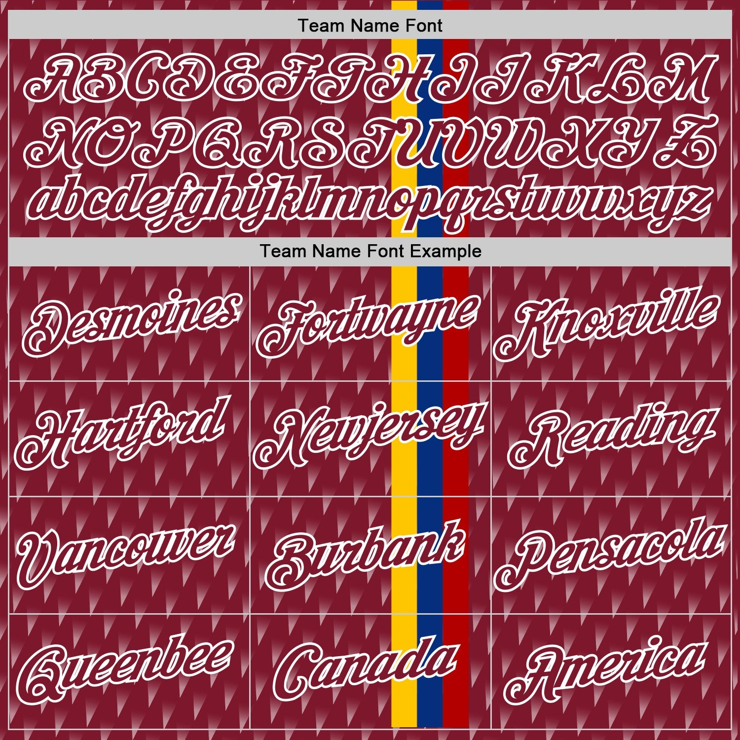 Custom Crimson Yellow Blue-White Colombia Geometric And Stripe Performance T-Shirt