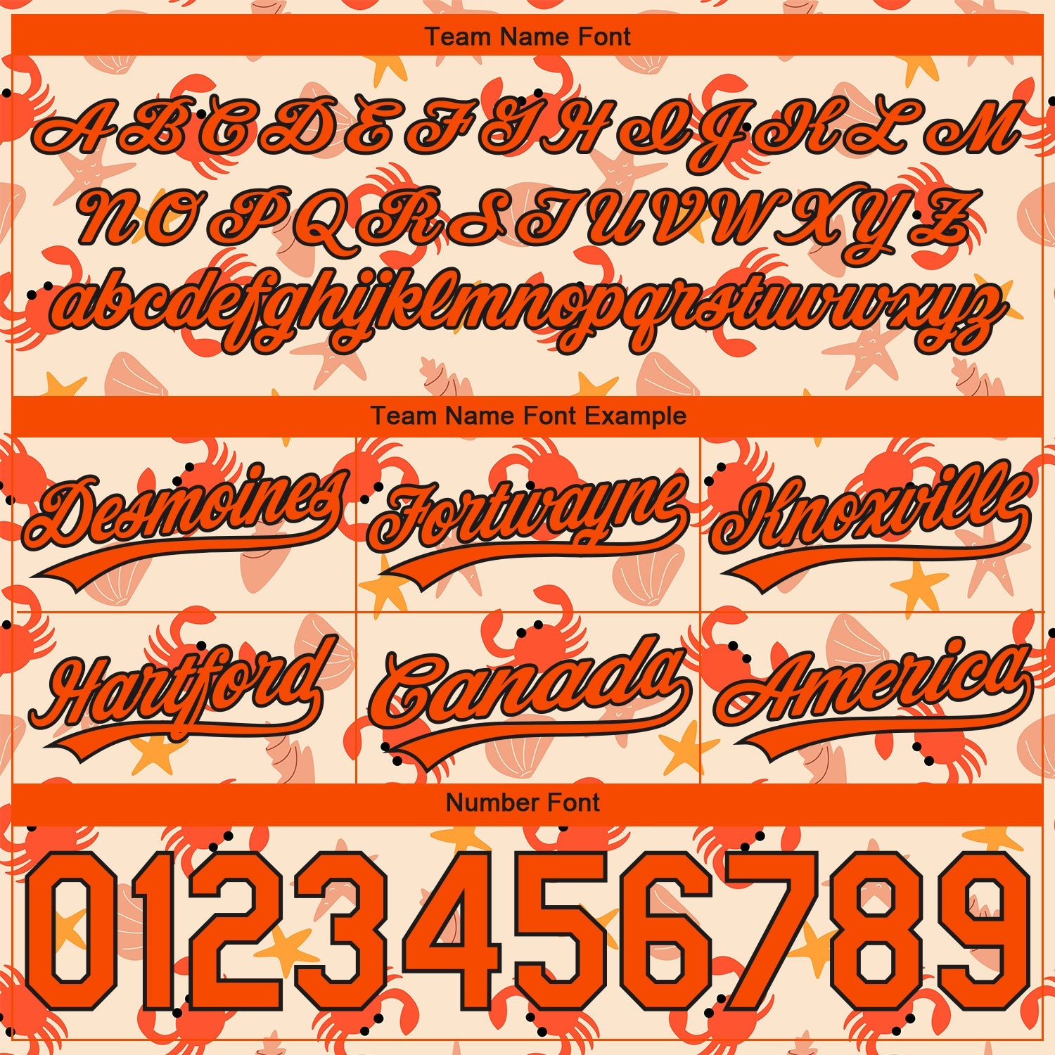 Custom Cream Orange-Black 3D Pattern Crabs Shells And Starfishs Authentic Basketball Shorts