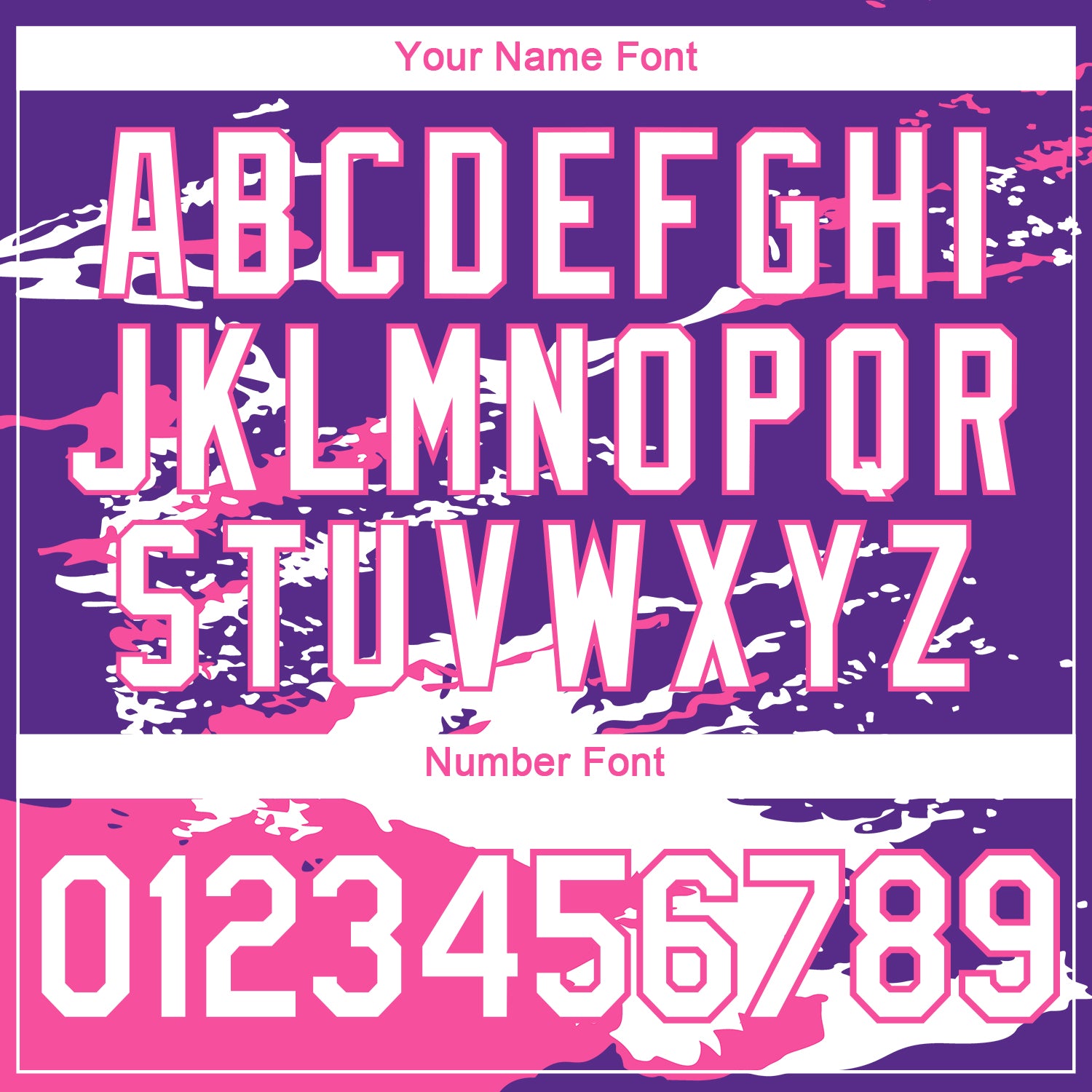 Custom Purple White-Pink Splash Performance T-Shirt