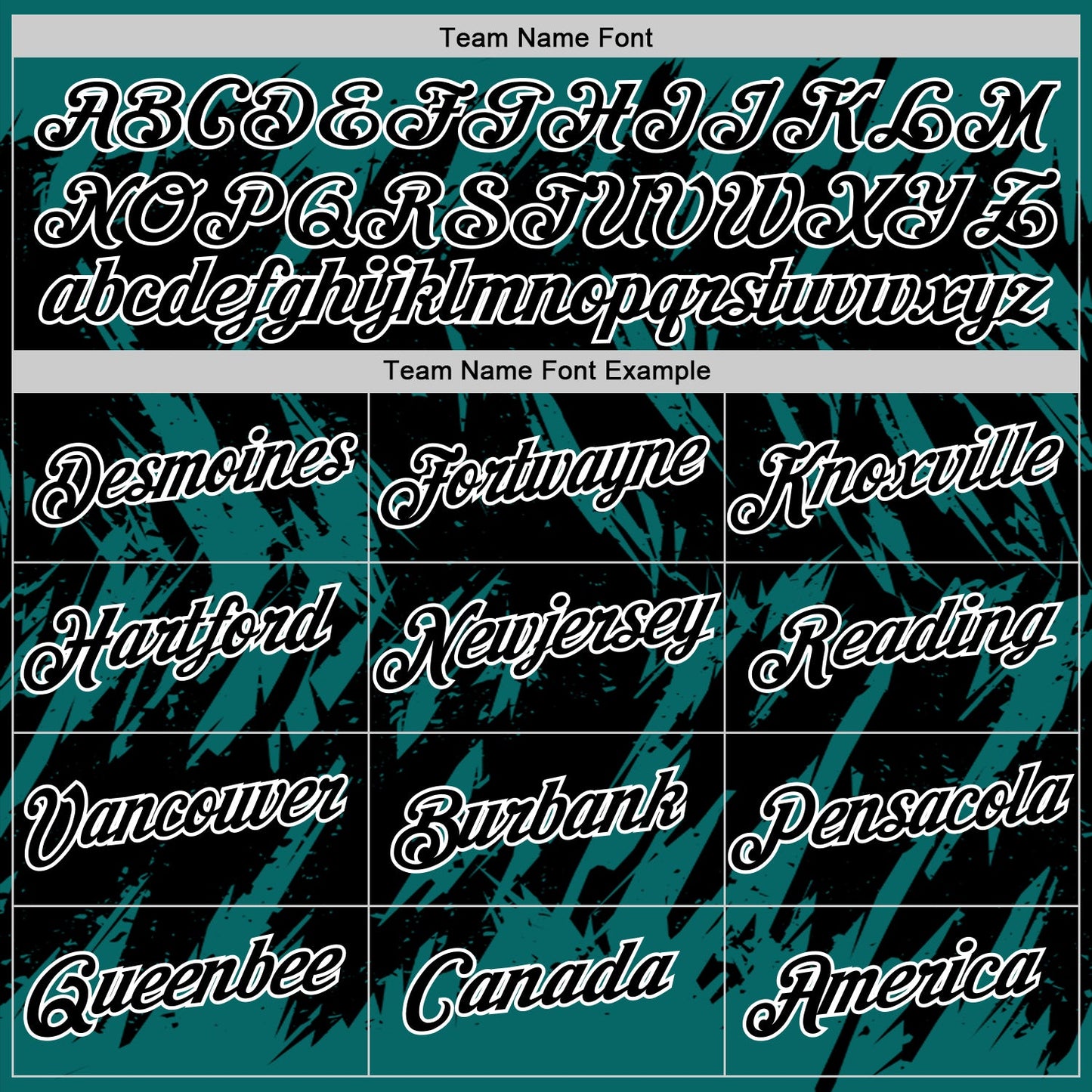 Custom Teal Black-White Torn Sharp Brush Stroke Splatter Performance T-Shirt