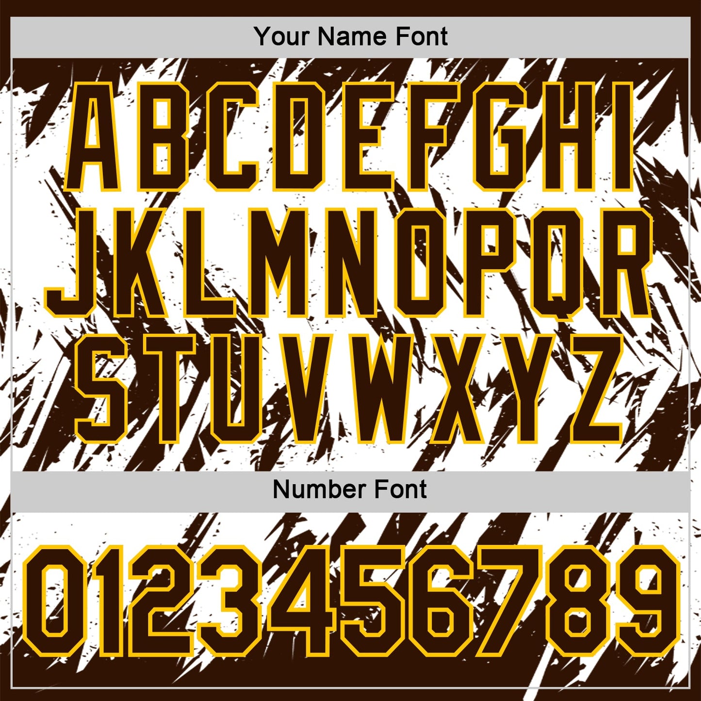 Custom Brown White-Yellow Torn Sharp Brush Stroke Splatter Performance T-Shirt