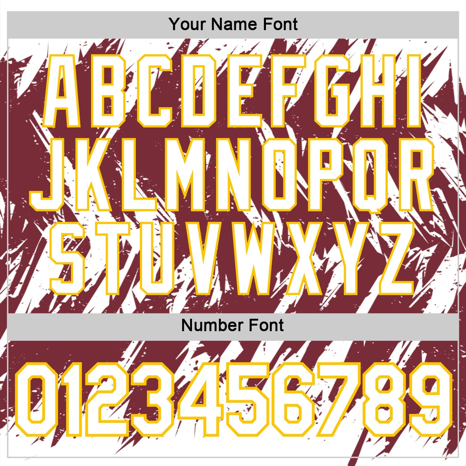 Custom White Burgundy-Yellow Torn Sharp Brush Stroke Splatter Performance T-Shirt