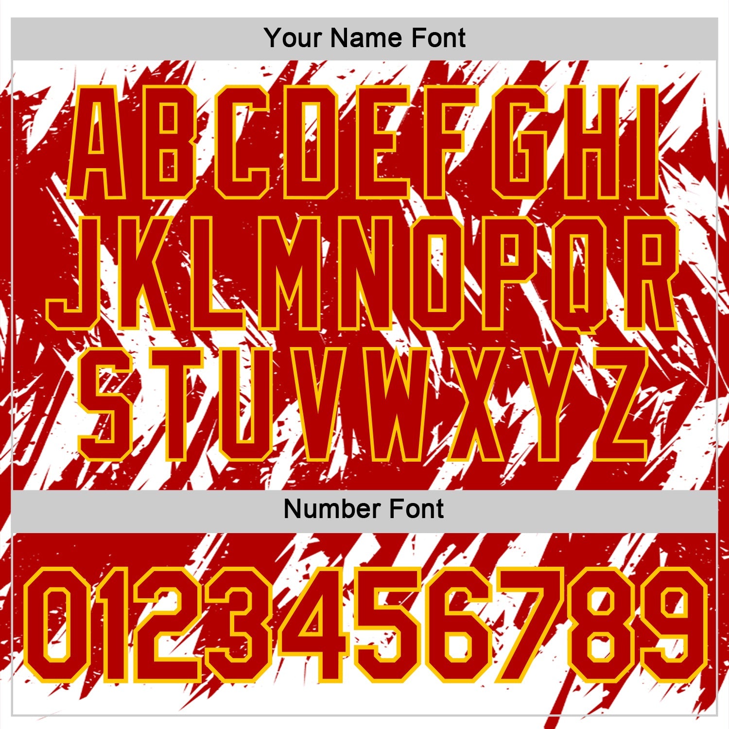 Custom White Red-Yellow Torn Sharp Brush Stroke Splatter Performance T-Shirt