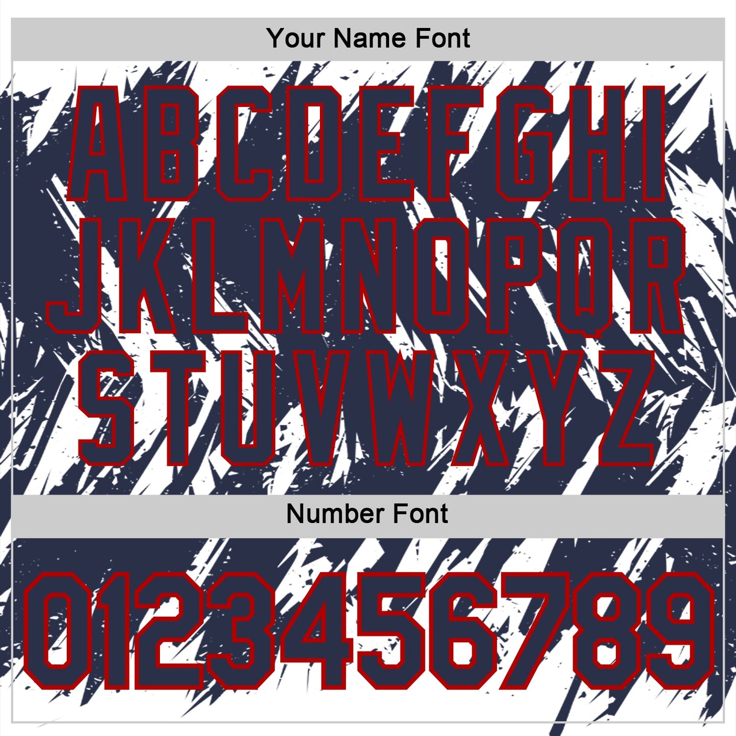Custom White Navy-Red Torn Sharp Brush Stroke Splatter Performance T-Shirt