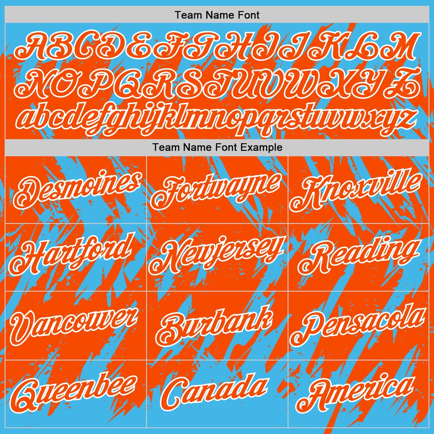 Custom Sky Blue Orange-White Torn Sharp Brush Stroke Splatter Performance T-Shirt