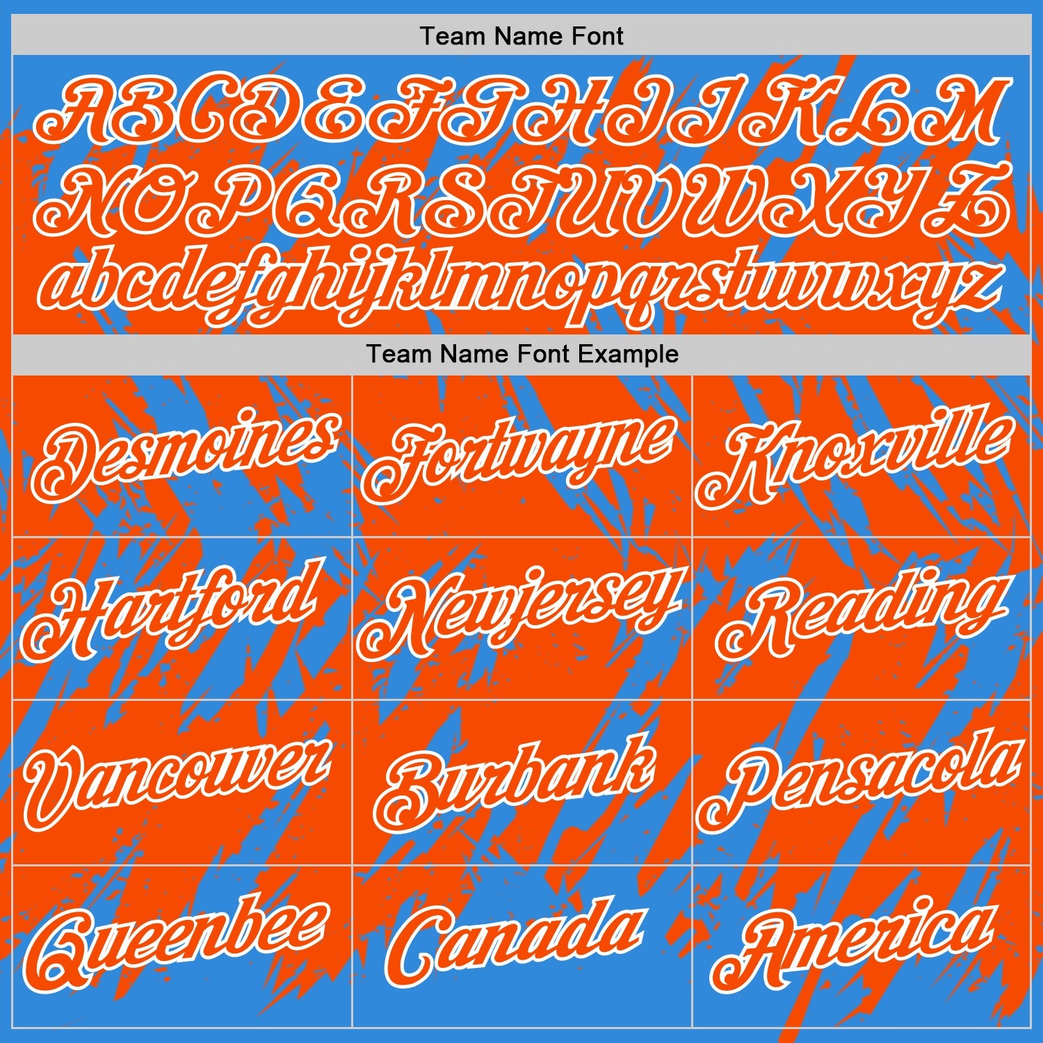 Custom Powder Blue Orange-White Torn Sharp Brush Stroke Splatter Performance T-Shirt