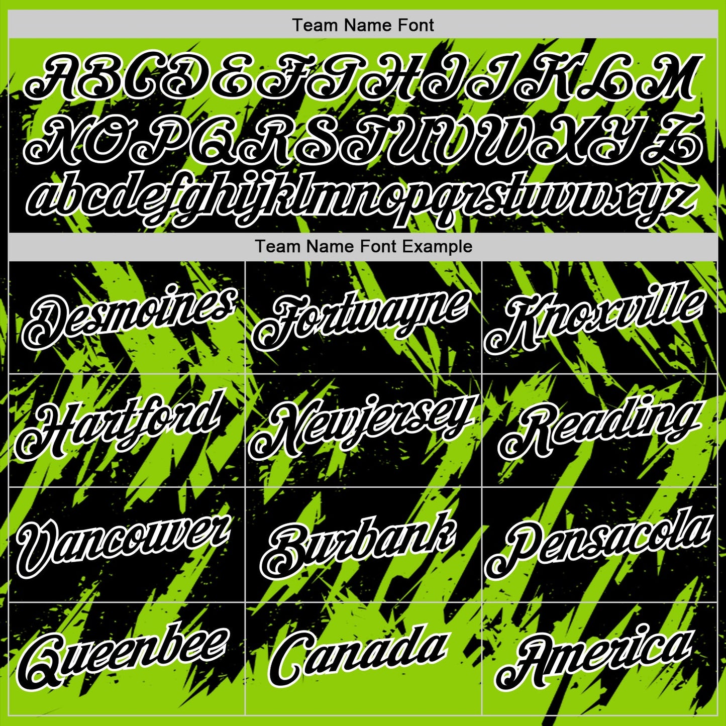 Custom Neon Green Black-White Torn Sharp Brush Stroke Splatter Performance T-Shirt