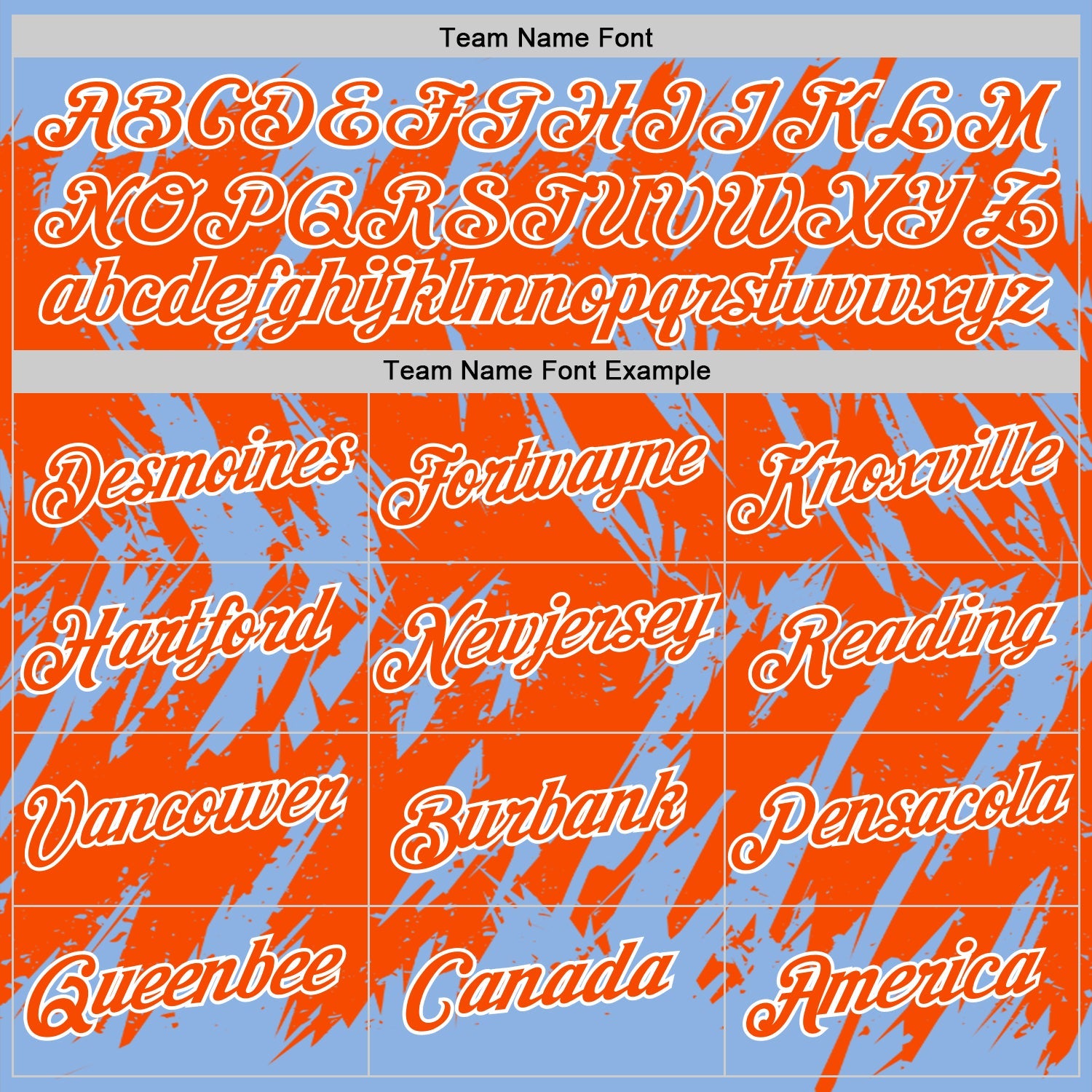 Custom Light Blue Orange-White Torn Sharp Brush Stroke Splatter Performance T-Shirt