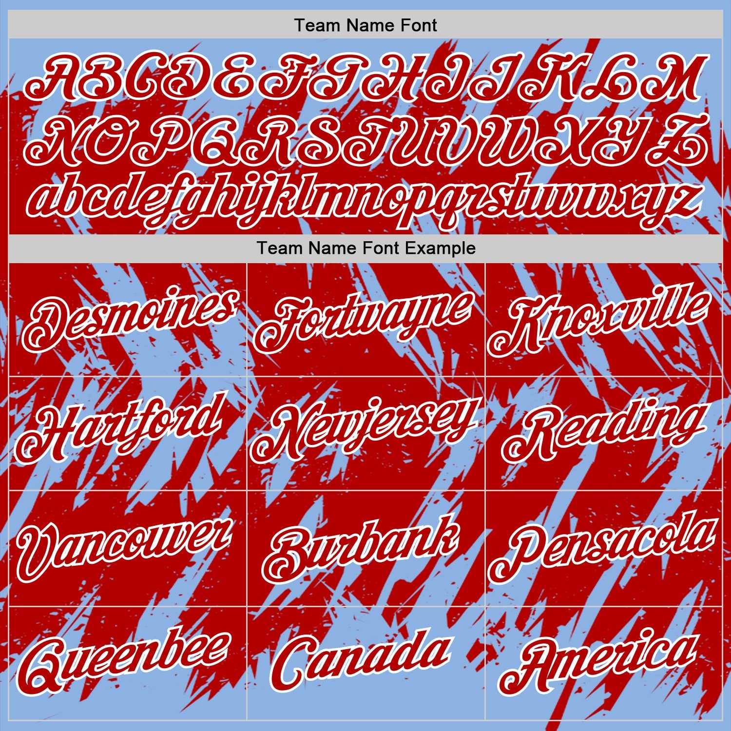 Custom Light Blue Red-White Torn Sharp Brush Stroke Splatter Performance T-Shirt