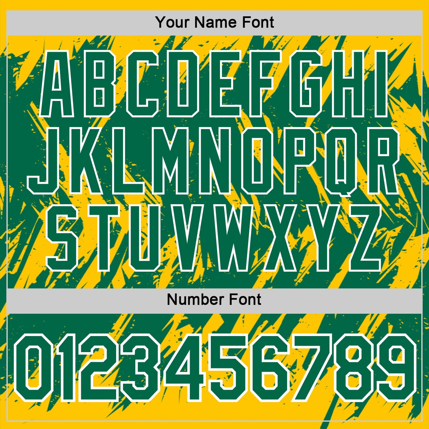 Custom Yellow Kelly Green-White Torn Sharp Brush Stroke Splatter Performance T-Shirt