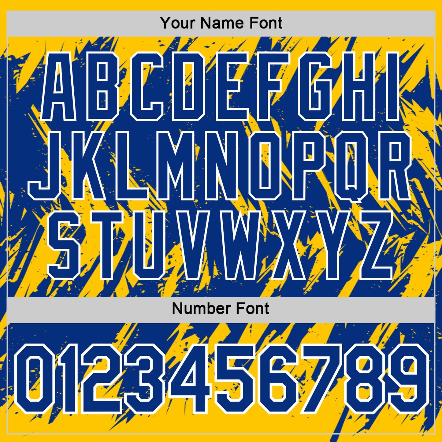 Custom Yellow Royal-White Torn Sharp Brush Stroke Splatter Performance T-Shirt