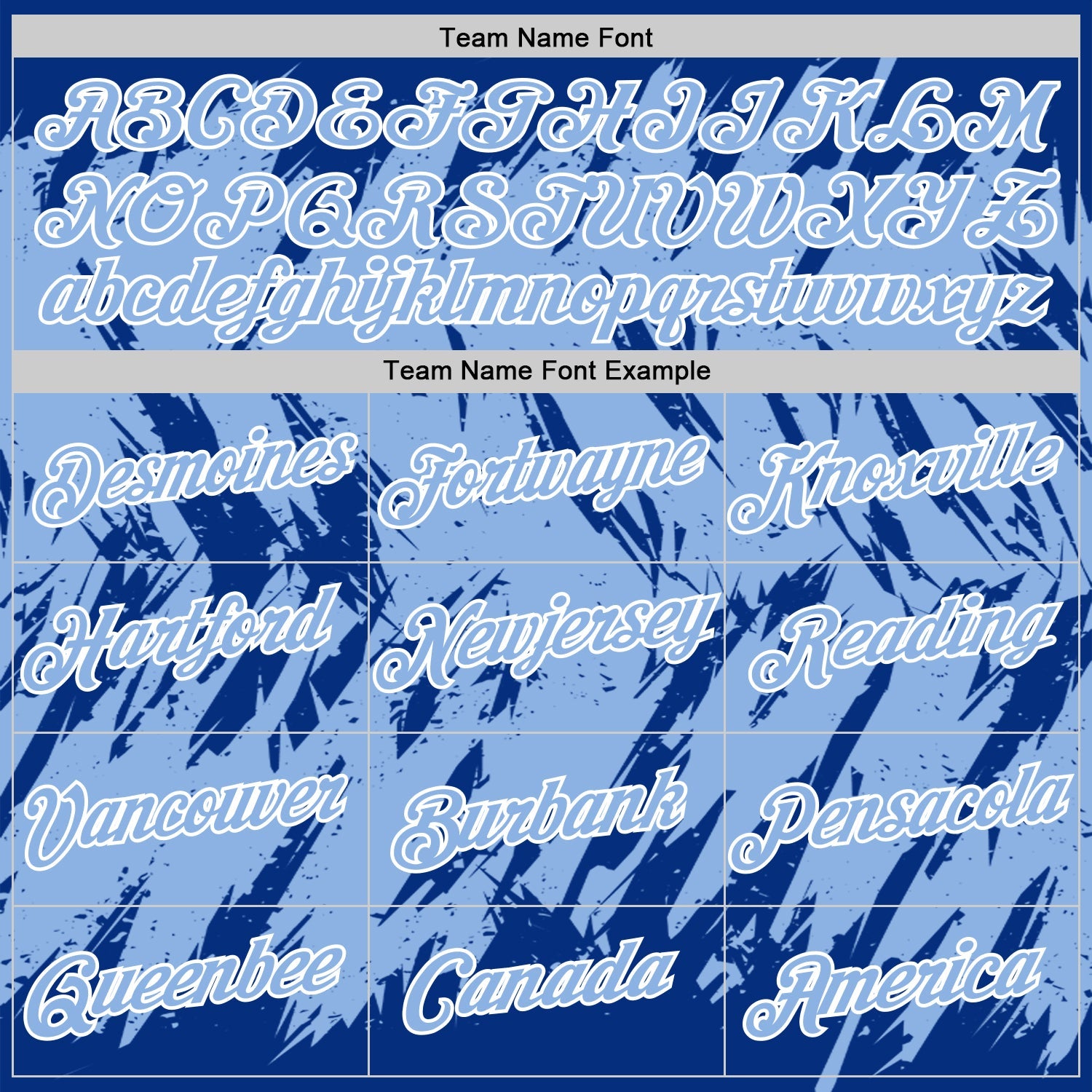 Custom Royal Light Blue-White Torn Sharp Brush Stroke Splatter Performance T-Shirt