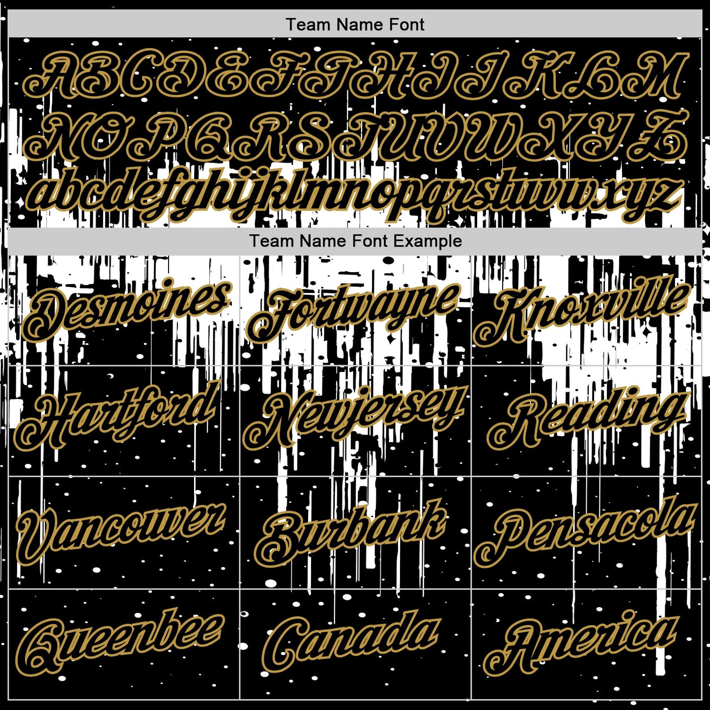 Custom Black White-Old Gold Dripping Splatter Paint Performance T-Shirt