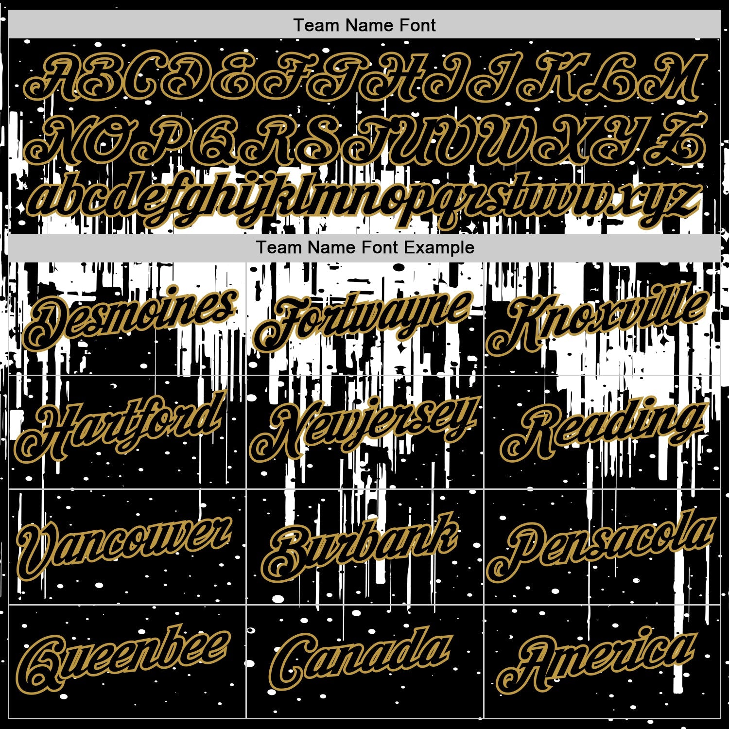 Custom Black White-Old Gold Dripping Splatter Paint Performance T-Shirt
