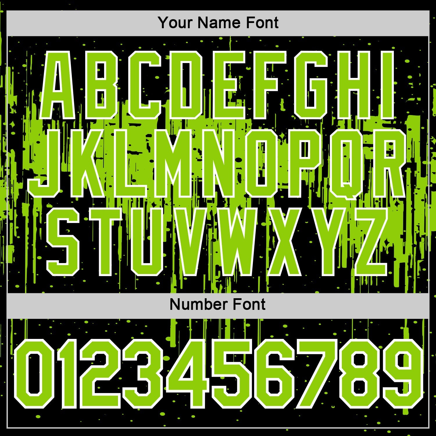 Custom Black Neon Green-White Dripping Splatter Paint Performance T-Shirt