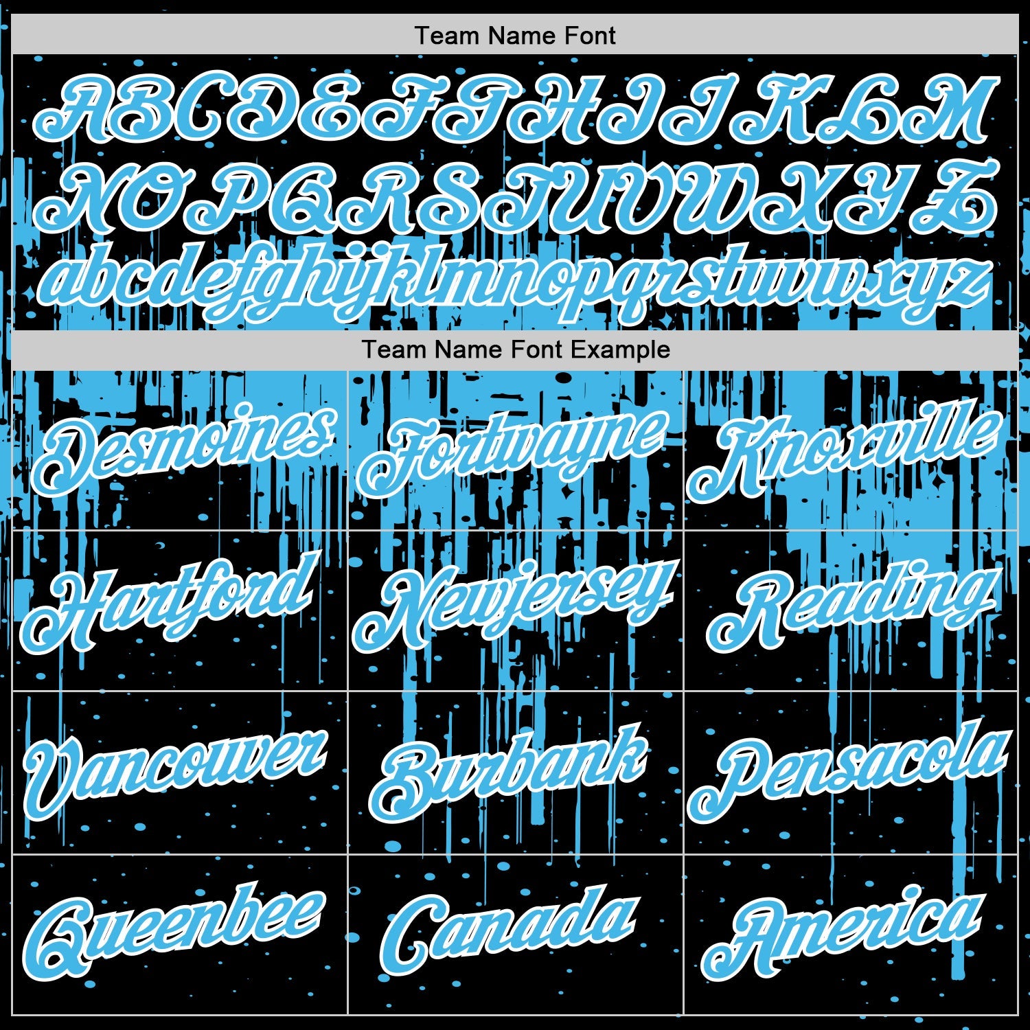 Custom Black Sky Blue-White Dripping Splatter Paint Performance T-Shirt