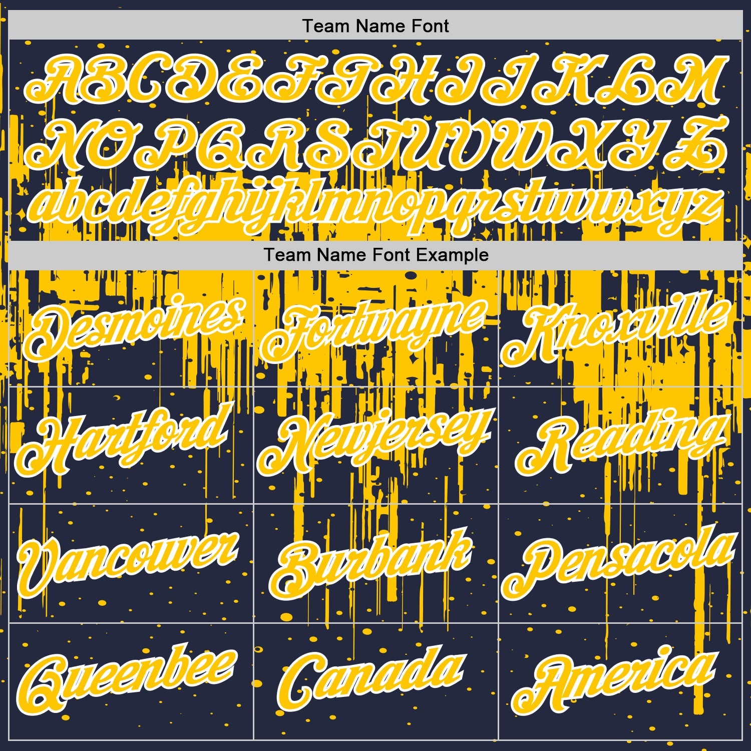 Custom Navy Yellow-White Dripping Splatter Paint Performance T-Shirt