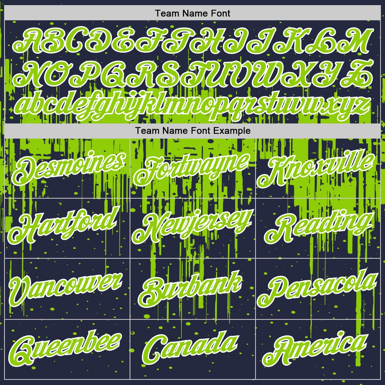 Custom Navy Neon Green-White Dripping Splatter Paint Performance T-Shirt
