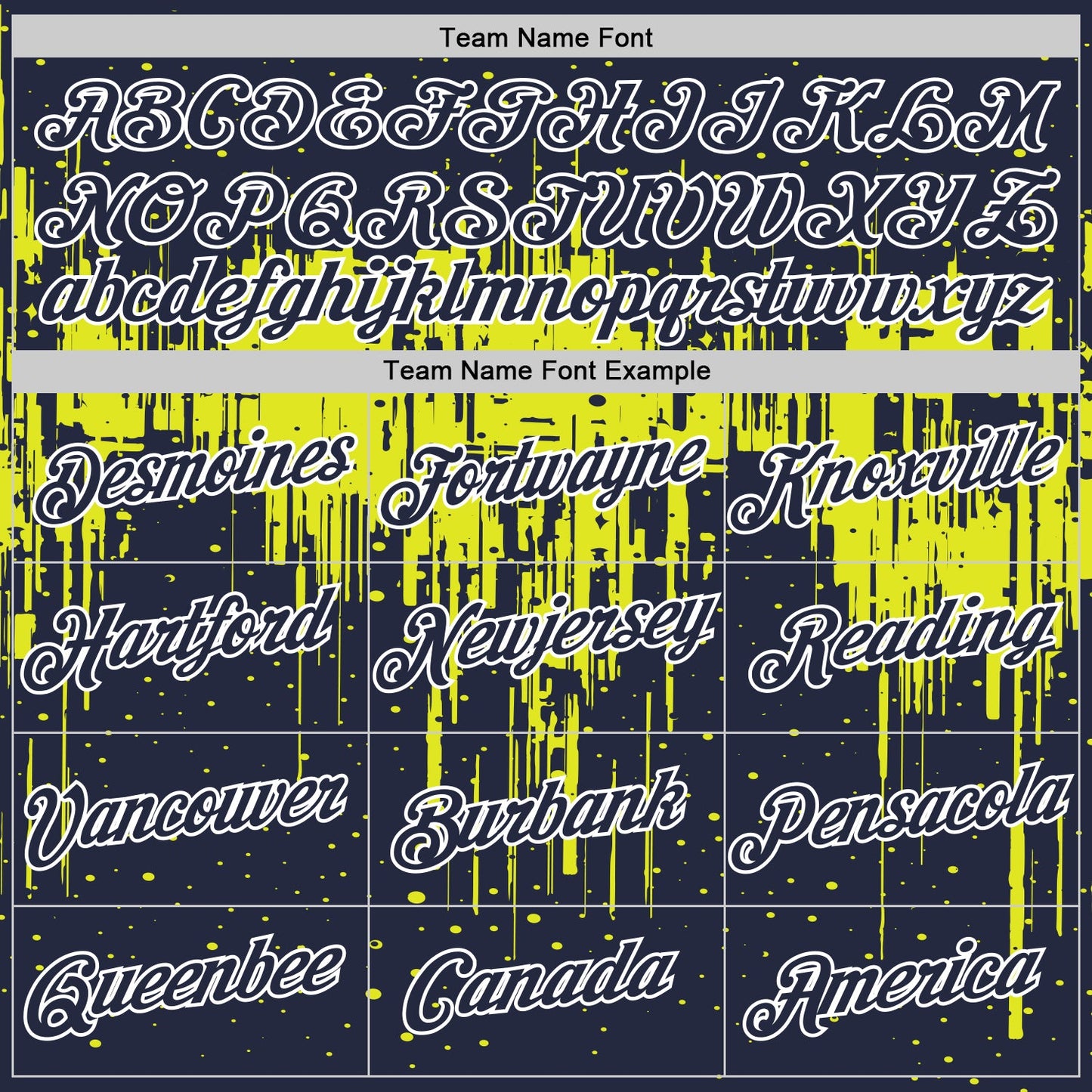 Custom Navy Neon Yellow-White Dripping Splatter Paint Performance T-Shirt