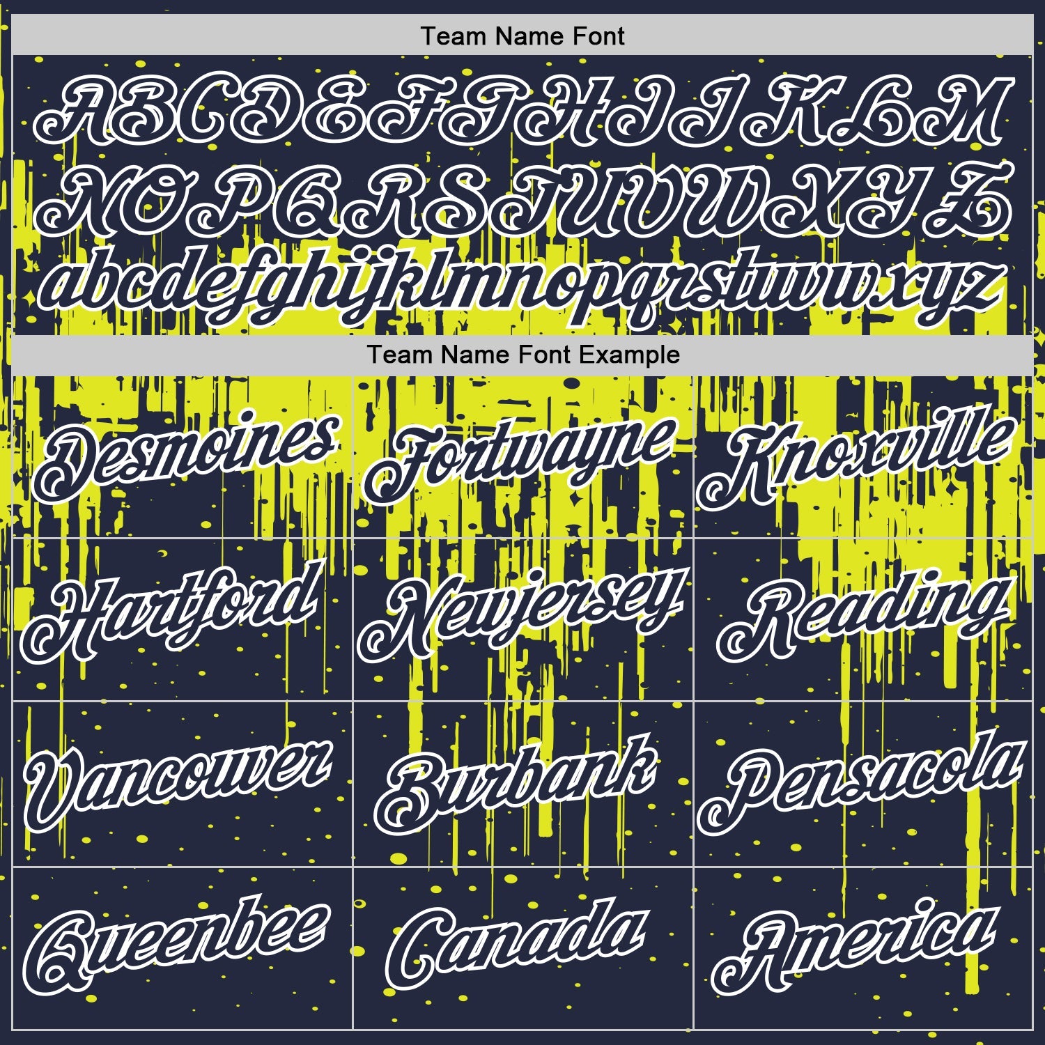 Custom Navy Neon Yellow-White Dripping Splatter Paint Performance T-Shirt