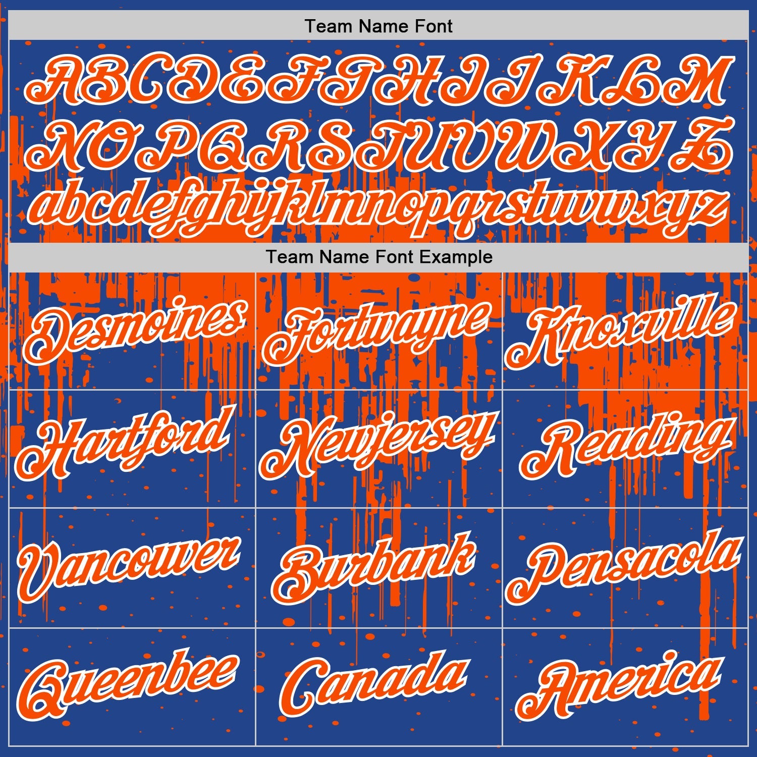 Custom Royal Orange-White Dripping Splatter Paint Performance T-Shirt
