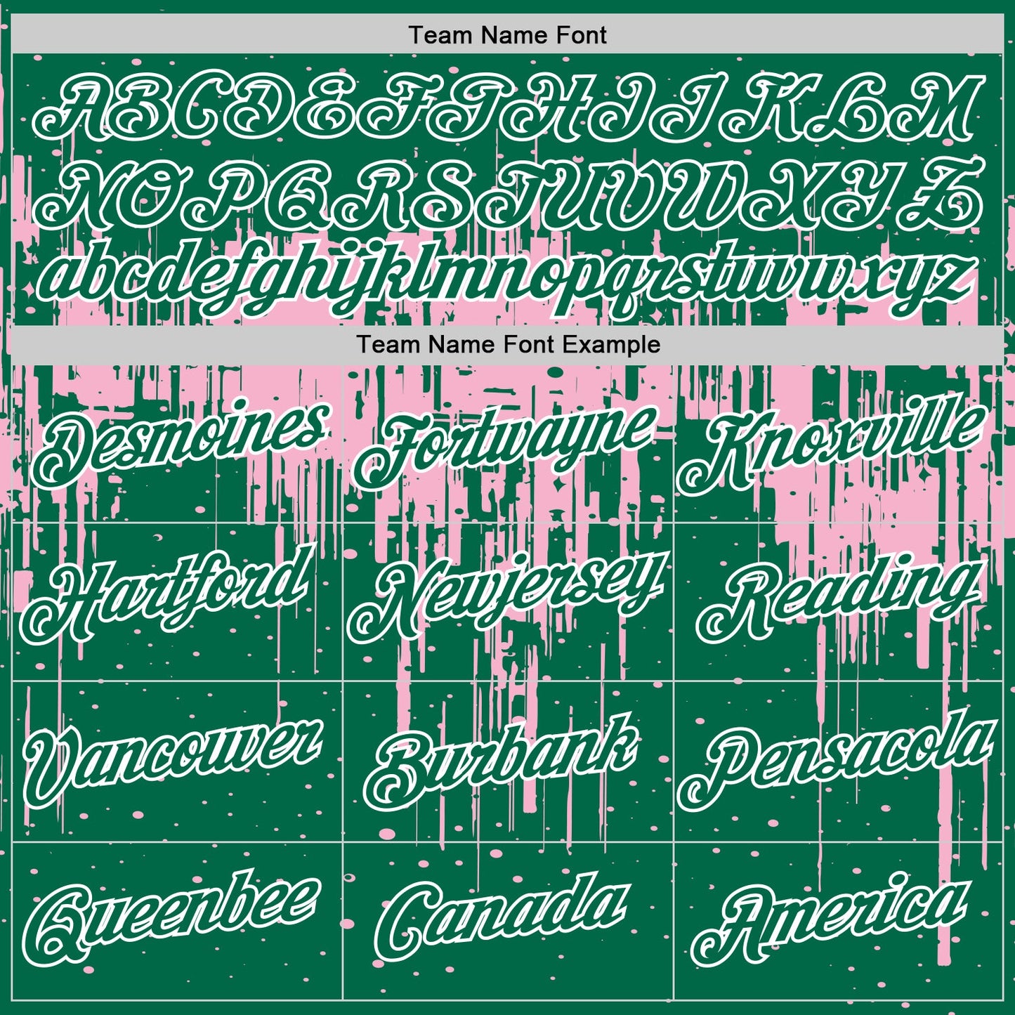Custom Kelly Green Light Pink-White Dripping Splatter Paint Performance T-Shirt